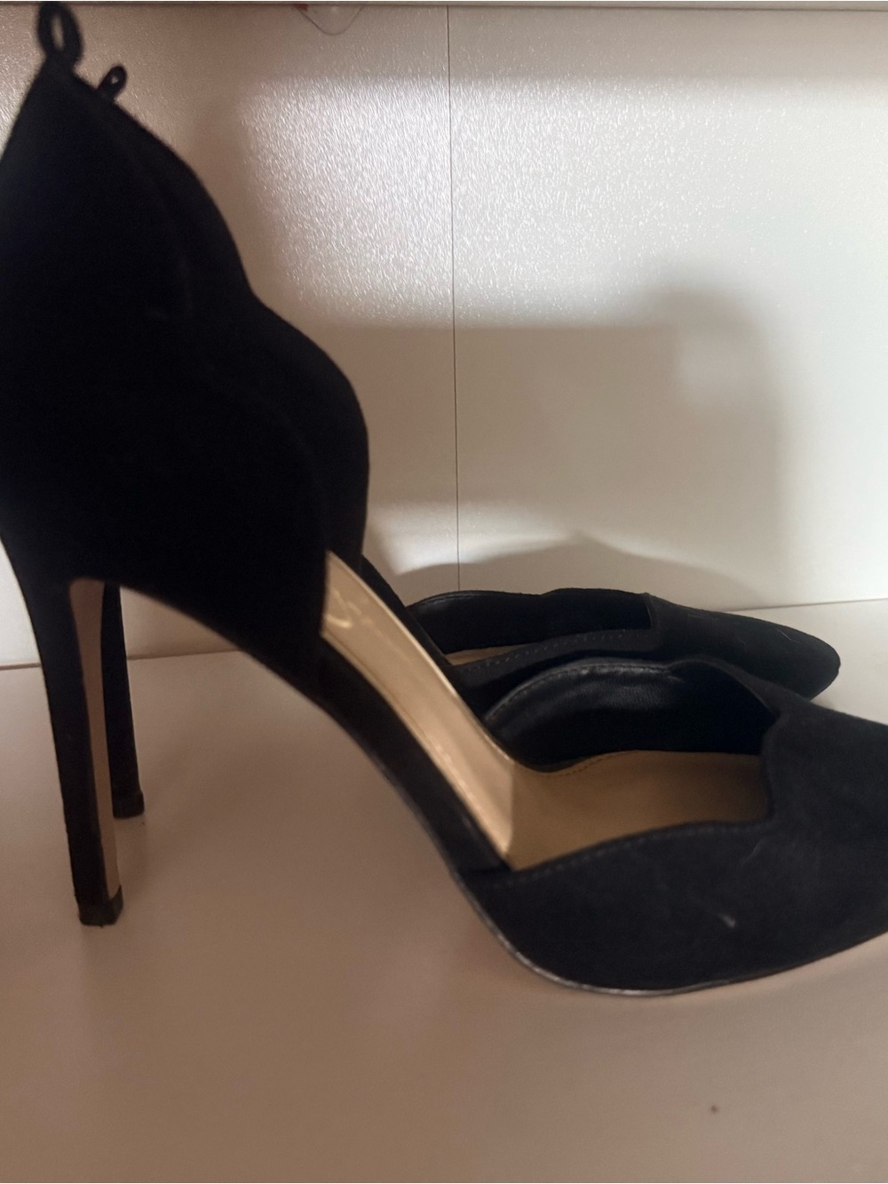 Jessica Simpson Black Pointed Toe Stiletto Pumps